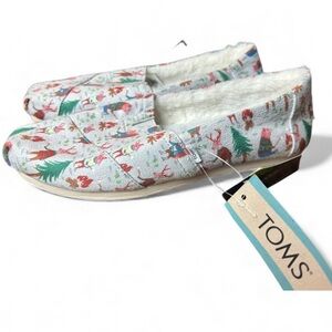 TOMS Festive Print Slippers - Multicolor